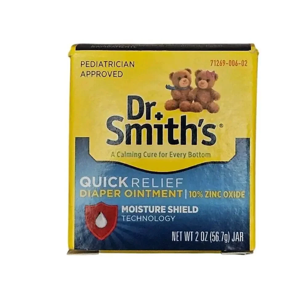 Dr. Smith’s Diaper Ointment Quick Relief Moisture Shield 2-Oz New Sealed